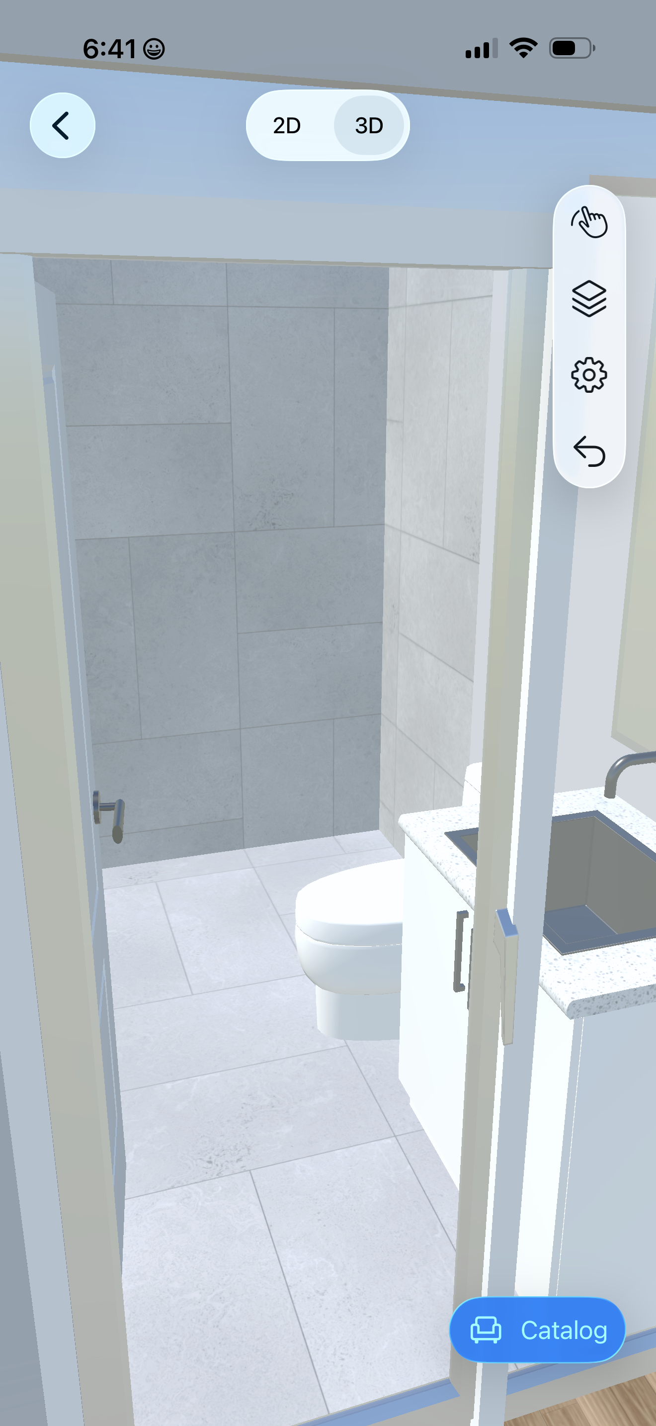 Bathroom — initial rendering